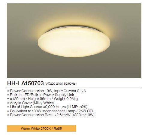 Panasonic Small Ceiling Light HH-LA150703