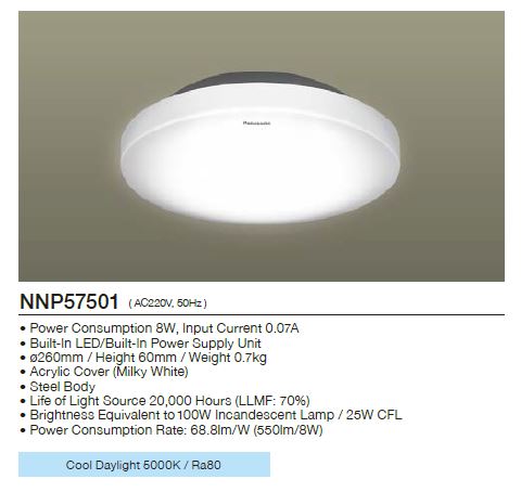 Panasonic Small Ceiling Light NNP57501