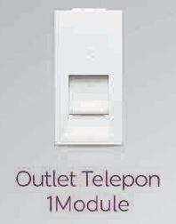 Philips Outlet Telepon 1 Module